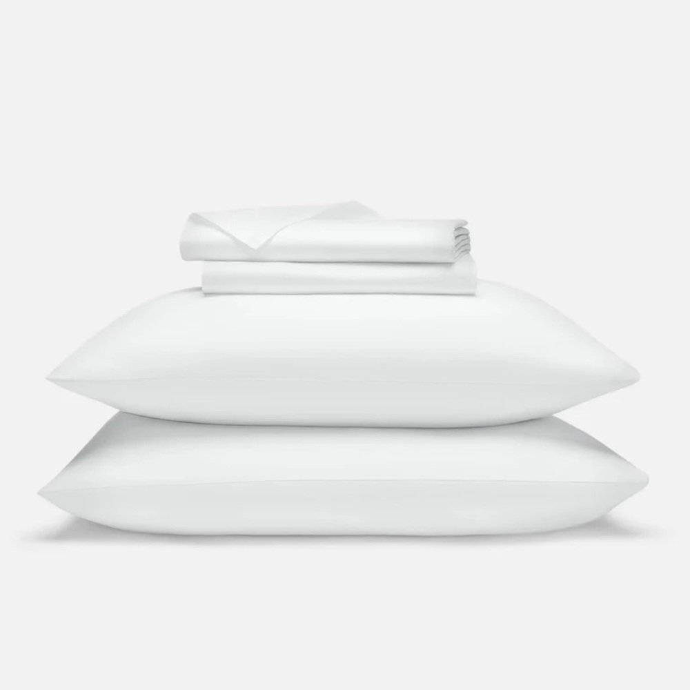Brooklinen Luxe Sateen White Sheet Set